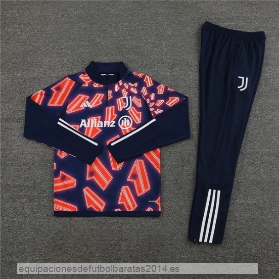 Nuevo Conjunto Completo Sudadera Entrenamiento Niños Juventus 23/24 Rosa Azul Marino Baratas